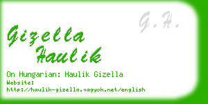 gizella haulik business card